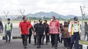 Ketua DPRD Babel, Herman Suhadi Ikut Sambut Kedatangan Ketua DPR RI