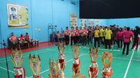 Meriahkan Hut Bhayangkara Ke-76 Polres Lahat Gelar Open Turnamen Bulutangkis Kapolres Lahat Cup