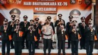 HUT Bhayangkara ke-76, Puluhan Anggota Polres Karawang Naik Pangkat