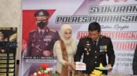 Pemotongan Nasi Tumpeng Tandai Syukuran HUT Bhayangkara ke-76 di Polres Padangsidimpuan