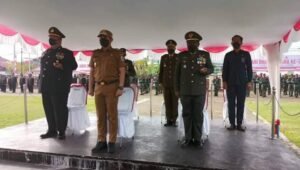 Dandim 1206/PSB Hadiri Upacara HUT Bhayangkara ke 76