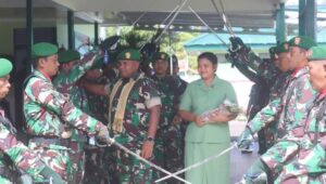 Haru! Kodim 1206/Psb saat Melepaskan Letkol Inf Jemi Oktis Oil 