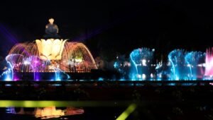 Beberapa Pertunjukan Hiasai Pembukaan Taman Air Mancur Sri Baduga Purwakarta