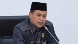 Asisten 1 Labuhanbatu Pimpinan Rapat Sambut Pemulangan Jamaah Haji   