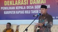 Ini Pesan Wabup Kapuas Hulu pada Pilkades Serentak Tahun 2022