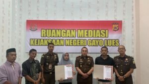 Melalui RJ, Kejari Gayo Lues Hentikan Penuntutan Perkara Penganiayaan