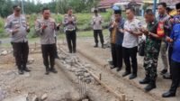Kapolres Lahat Letakkan Batu Pertama Pembangunan Musholla Polres Kikim Tengah