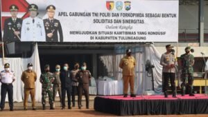 Gelar Apel Gabungan TNI-Polri dan Forkopimda, Kapolres Tulungagung: Sebagai Bentuk Soliditas dan Sinergitas