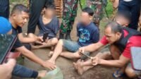 Satgas Pamtas Yonif 645/GTY Gagalkan Peredaran Sabu di Perbatasan   