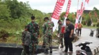 Jelang HUT RI ke 77, Satgas Pamtas RI-Malaysia Yonarmed 19/105 Trk Bogani Lakukan Ini