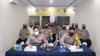 Usai Upacara Farewell and Welcome Parade, Kapolres Tapsel dan Asahan Kompak Ikuti Vidcon Terkait Karhutla