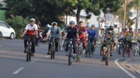 Gowes Hingga Makan kerupuk Bersama Pj Bupati Muba