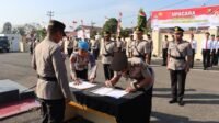 Kapolres Lahat Pimpin Sertijab Kabag Ops dan Kasat Narkoba Polres Lahat
