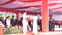 Upacara HUT ke-77 RI di Pemkab Karawang Berlangsung Khidmat