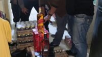 Tim Gabungan Polres Padangsidimpuan Kembali Razia Kafe, Ratusan Botol Miras Diamankan