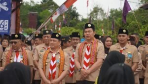 Bupati Kapuas Hulu Hadiri Apel Besar ke 61 Tahun Pramuka Tingkat Kalbar