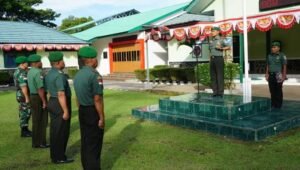 Dandim 1206/Psb Pimpin Acara Purna Tugas Personil