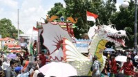 Batanghari Raih Juara 1 Pawai Pembangunan HUT RI ke 77
