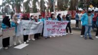 Amankan Demo Penolakan Kenaikan Harga BBM, Ratusan Personil Gabungan Siaga