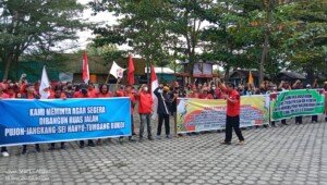 Sejumlah Ormas Gelar Aksi Damai di Gedung DPRD Kapuas