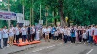 Aulia Rahman Lepas Gerak Jalan Santai Jajaran Dishub Medan dan Keluarga