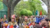 Sekda Tulungagung Pimpin Apel Serah Terima Kirab Pataka Panji Jer Basuki Mawa Beya di Pendapa Kongas Arum Kusumaning Bongso