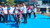 Sukseskan Haornas Dan Gebyar BSB, Bank Sumsel Babel Cabang Lahat Gelar Senam Massal