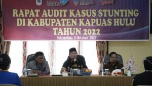 Wabup Kapuas Hulu Hadiri Rapat Audit Kasus Stunting