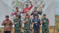 HUT TNI ke 77, Danrem 121/Abw Dampingi Kasdam XII/Tpr Buka Lomba Grasstrack Piala Pangdam XII/Tpr
