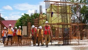 Bupati Kapuas Hulu Tinjau Progres Pembangunan Gedung Pelayanan Satu Atap