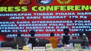 Penyelundupan 179 Kg Sabu Asal Malaysia Digagalkan Bareskrim Polri