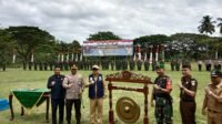 Pimpin Upacara TNI Manunggal Masuk Desa,Cik Ujang Ajak Masyarakat Gotong Royong Bangun Desa