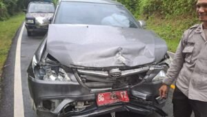 Mobil Dinas Pemkab OKU “Beradu Kambing”