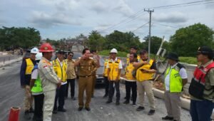 Wako Prabumulih Tinjau Finishing Flyover Patih Galung