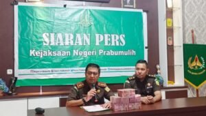Bayar Uang Pengganti Kasus KMK BRI, Kejari Prabumulih Kembali Selamatkan Uang Negara