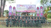 Satgas Pamtas RI-Malaysia Yonarmed 19/105 Trk Bogani Terima Kunjungan Waasops Kasad