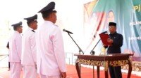 Pj Bupati Muba Lantik Tiga Kades Terpilih di Kecamatan Batang Hari Leko