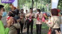 Fitri Kagetkan Kontingen Penggalang Pramuka Palembang di Cibubur