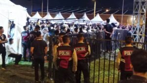 Kapolrestabes Palembang : Alhamdulliah Dua Konser Musik Beda Tempat di Palembang Kondusif