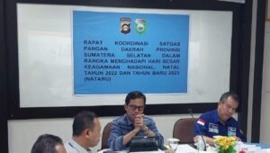 Jelang Nataru, Satgas Pangan Polda Sumsel Pastikan Stok Sembako Cukup