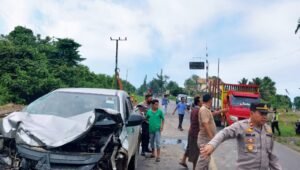 Kereta Babaranjang Tabrak Mobil DC, Ini Tindakan Kapolsek RKT