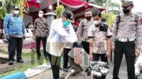 Jelang Akhir Tahun 2022, Polres Tulungagung Musnahkan Ratusan Knalpot Brong