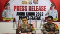 Rilis Akhir Tahun, Polres Fakfak Berhasil Ungkap Ratusan Kasus Selama 2022