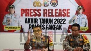 Rilis Akhir Tahun, Polres Fakfak Berhasil Ungkap Ratusan Kasus Selama 2022