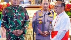 Kapolri Bersama Panglima TNI Tinjau Misa Natal 2022 di Gereja Katedral Jakarta