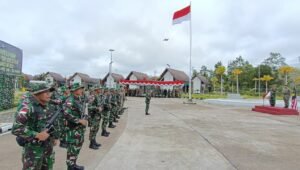 Dankolakopsrem Tutup Patroli Terkordinasi TNI – TDM Seri 2 Tahun 2022 di Nanga Badau Kapuas Hulu