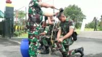 Sambutan Untuk Sang Juara Peleton Beranting Yudha Wastu Pramuka Jaya (YWPJ) di Mayonif Raider 644/Wls