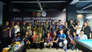 Kodam II/Sriwijaya Bersama POBSI Sumsel Gelar Turnamen Billyard Pangdam II/SWJ Cup II 2023