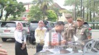 Satpol-PP Muba Lakukan Razia Kendaraan Dinas Tak Pasang Stiker