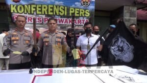 Polres Purwakarta Ringkus Belasan Anggota Gengster Arabian